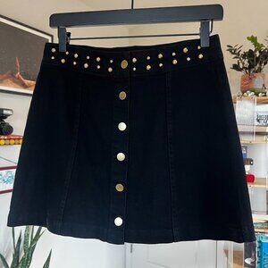Jack by BB DAKOTA Black Denim Mini Skirt - Size 6